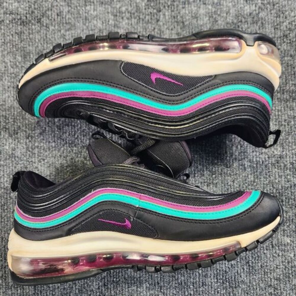 Nike Air Max 97 Black Grape W‎ Size 8 Purple Aqua READ - Picture 4 of 10